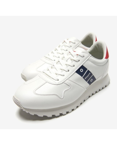 SNEAKERS BLAUER S3DAWSON02/PUR WHITE/RED/NAVY