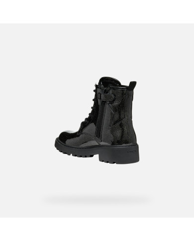 STIVALETTI GEOX BAMBINA J CASEY G. G - VERN.GLITTER BLACK 36 J9420G 000KC C9999/B