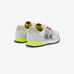 SNEAKERS SUN68 BAMBINO BOY'S JAKI FLUO (TEEN) Z36317T 01 BIANCO 