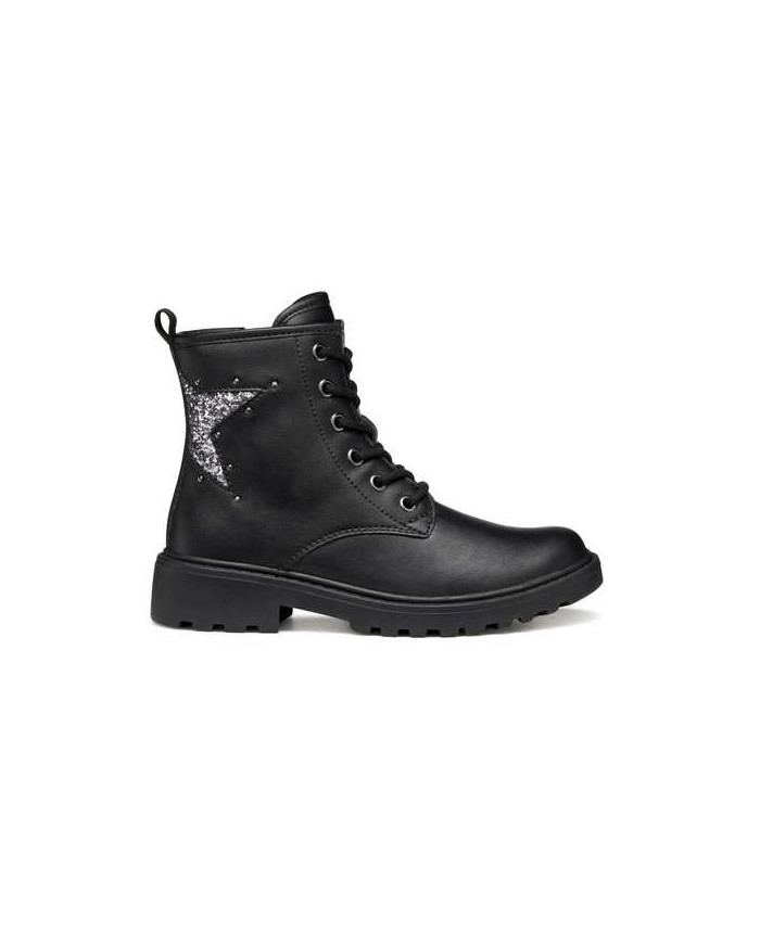 STIVALETTI GEOX BAMBINA J CASEY BLACK/GUN TG:36-39 J9420G 03WEW C9B1G/B