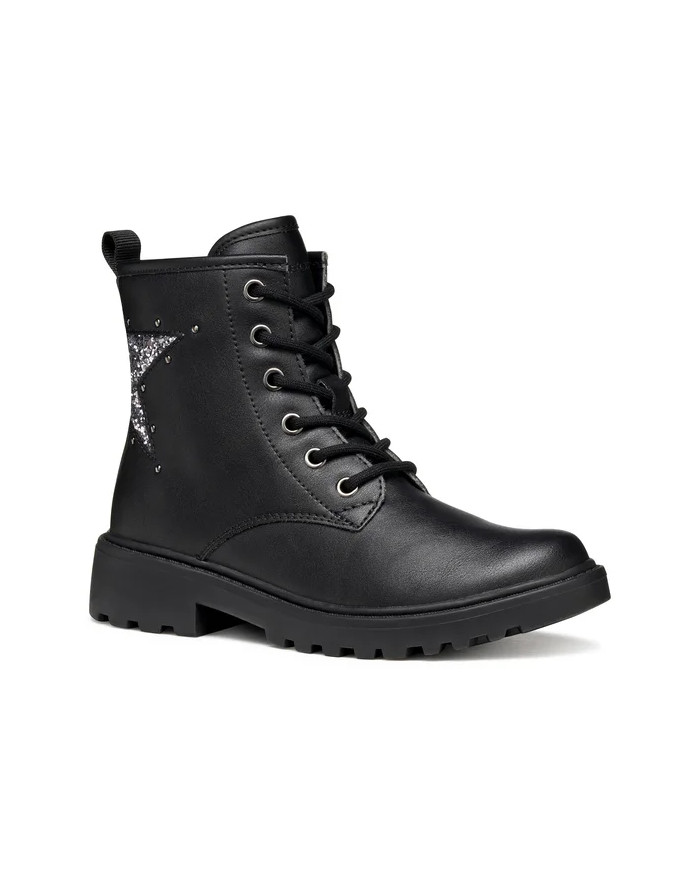 STIVALETTI GEOX BAMBINA J CASEY BLACK/GUN TG:36-39 J9420G 03WEW C9B1G/B