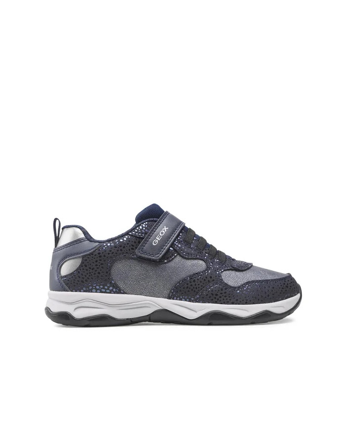 SNEAKERS GEOX BAMBINA NAVY/SILVER TG:28-35 J16CMA 0DHBC C4201/A 
