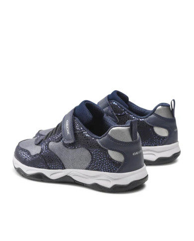 SNEAKERS GEOX BAMBINA NAVY/SILVER TG:28-35 J16CMA 0DHBC C4201/A 