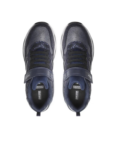 SNEAKERS GEOX BAMBINA NAVY/SILVER TG:28-35 J16CMA 0DHBC C4201/A 