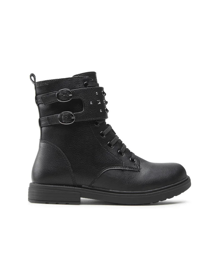 STIVALETTI GEOX BAMBINA J ECLAIR G.I. SYBT LEA NERO TG:28-31 J169QD 000BU C9997 B 