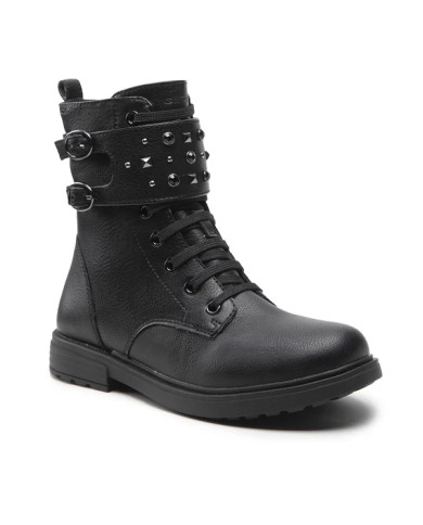 STIVALETTI GEOX BAMBINA J ECLAIR G.I. SYBT LEA NERO TG:28-31 J169QD 000BU C9997 B 