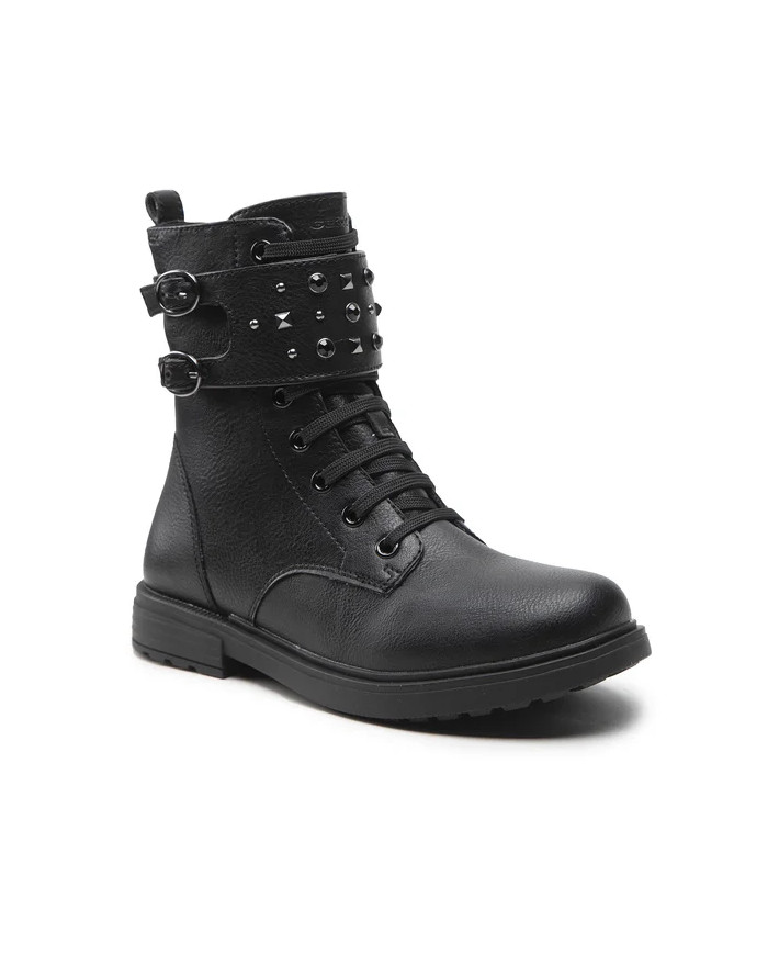 STIVALETTI GEOX BAMBINA J ECLAIR G.I. SYBT LEA NERO TG:28-31 J169QD 000BU C9997 B 