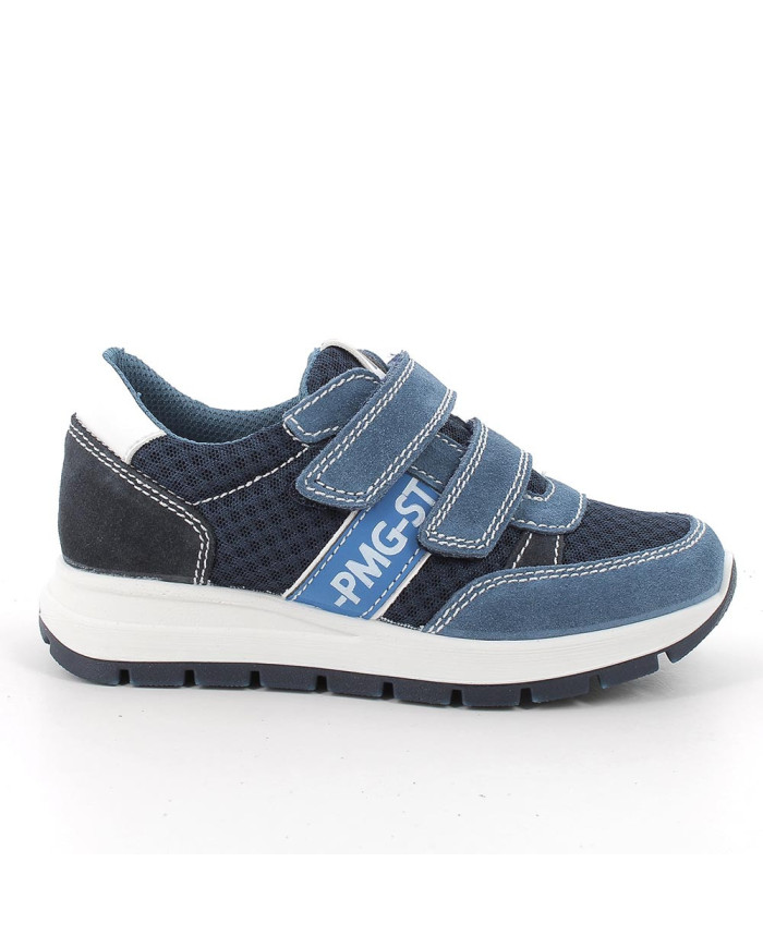 SNEAKERS PRIMIGI BAMBINO SCAMOSC/TESSUTO JEANS-NAVY/BLU TG:27-30 5876433 