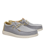 MOCASSINO HEY DUDE UOMO WALLY BRAIDED FLANNEL GREY/OLIVE GREY FLANNEL GREY/OLIVE GREY  HD.40003/1YF