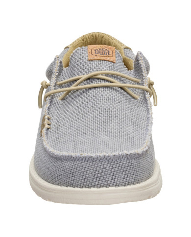MOCASSINO HEY DUDE UOMO WALLY BRAIDED FLANNEL GREY/OLIVE GREY FLANNEL GREY/OLIVE GREY  HD.40003/1YF