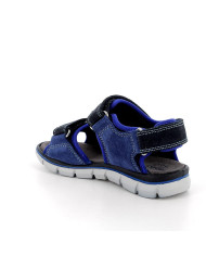 SANDALO PRIMIGI BAMBINO SCAMOSCIATO ZAFF-NAVY-JEANS TG:31-35 7895233/B 