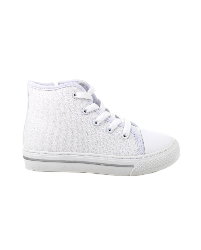 SNEAKERS PRIMIGI BAMBINA T.GLITTER BIANCO CON ZIP 7949177