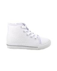 SNEAKERS PRIMIGI BAMBINA T.GLITTER BIANCO CON ZIP 7949177