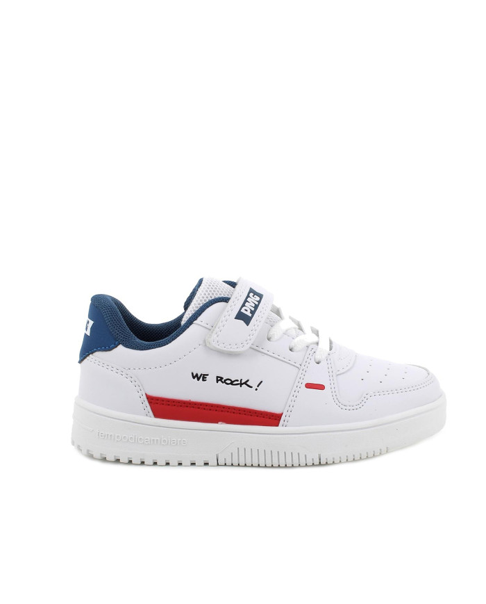 SNEAKERS PRIMIGI BAMBINO NAPPA PU BIANCO 5957100