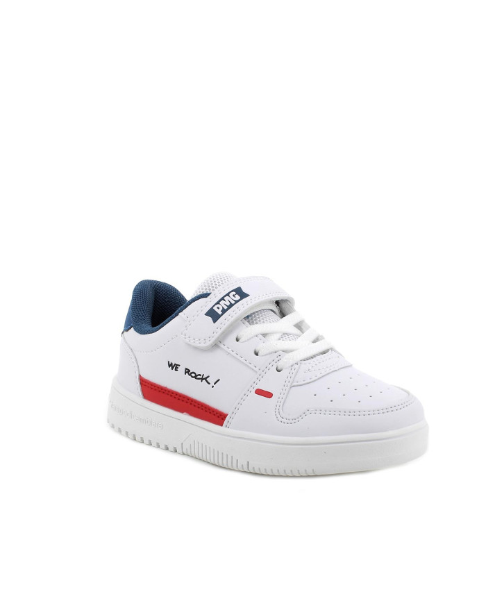 SNEAKERS PRIMIGI BAMBINO NAPPA PU BIANCO 5957100