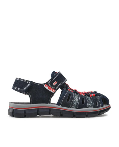 SANDALO PRIMIGI BAMBINO SCAMOSCIAT/RETE/NAVY 1890000