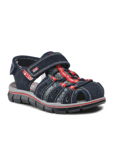 SANDALO PRIMIGI BAMBINO SCAMOSCIAT/RETE/NAVY 1890000
