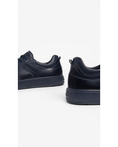 SNEAKERS NEROGIARDINI UOMO IN PELLE BLU INCANTO I303060U/207