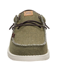 MOCASSINO HEY DUDE UOMO WALLY BRAIDED BURNT OLIVE/DELICIOSO BROWN HD.40003 3CI 