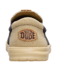 MOCASSINO HEY DUDE UOMO MIKKA BRAIDED BLACK/BOULDER TAN HD.40124 0RR