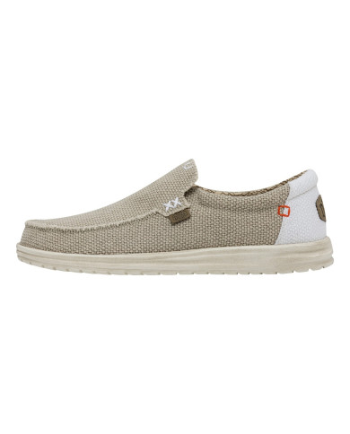 MOCASSINO HEY DUDE UOMO MIKKA BRAIDED OFF WHITE HD.40124 1LB
