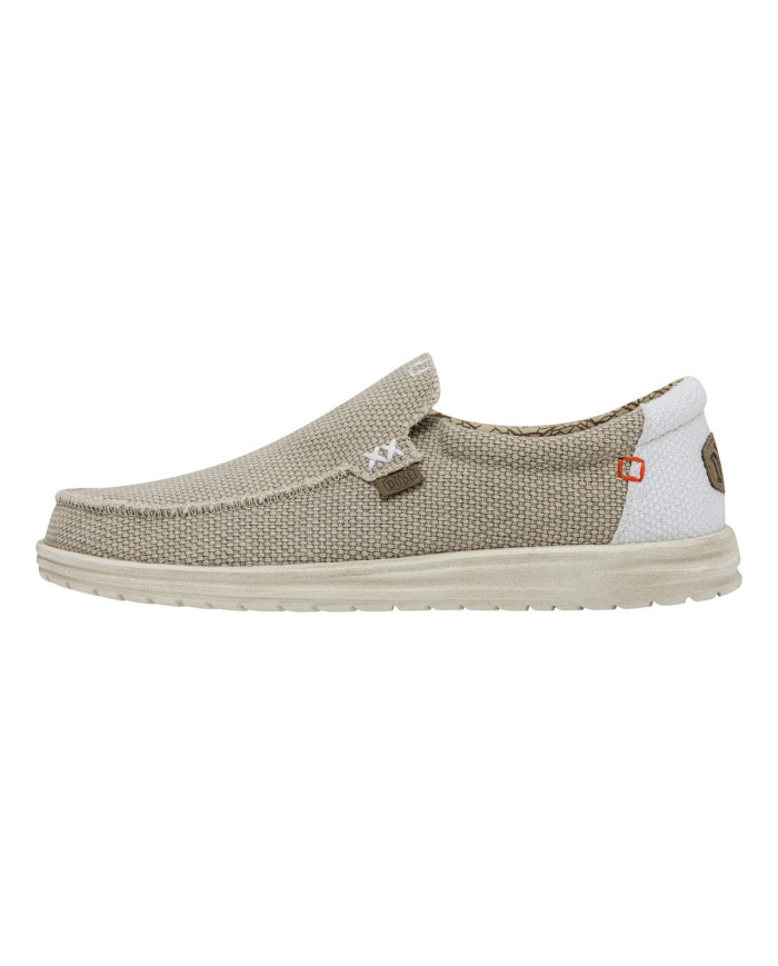 MOCASSINO HEY DUDE UOMO MIKKA BRAIDED OFF WHITE HD.40124 1LB