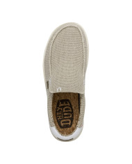 MOCASSINO HEY DUDE UOMO MIKKA BRAIDED OFF WHITE HD.40124 1LB