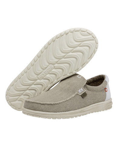 MOCASSINO HEY DUDE UOMO MIKKA BRAIDED OFF WHITE HD.40124 1LB