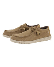 MOCASSINO HEY DUDE UOMO WALLY SPORT MESH TAN/WHITE HD.40403 25W