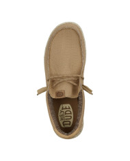 MOCASSINO HEY DUDE UOMO WALLY SPORT MESH TAN/WHITE HD.40403 25W