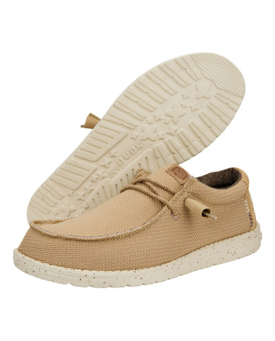 MOCASSINO HEY DUDE UOMO WALLY SPORT MESH TAN/WHITE HD.40403 25W