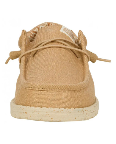 MOCASSINO HEY DUDE UOMO WALLY STRETCH CANVAS TAN HD.40700 265 