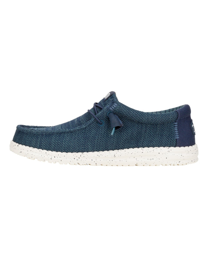 MOCASSINO HEY DUDE UOMO WALLY STRETCH SOX NAVY HD.41898 410