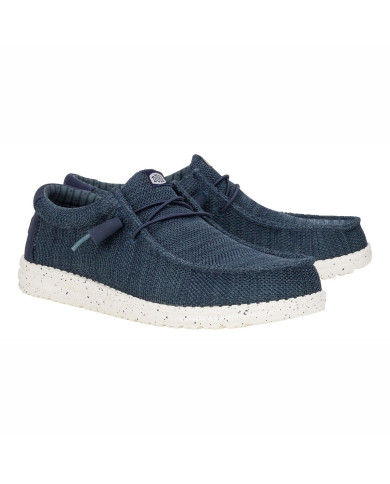 MOCASSINO HEY DUDE UOMO WALLY STRETCH SOX NAVY HD.41898 410