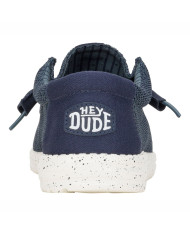 MOCASSINO HEY DUDE UOMO WALLY STRETCH SOX NAVY HD.41898 410