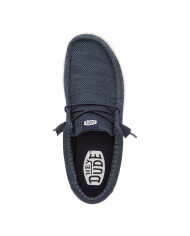MOCASSINO HEY DUDE UOMO WALLY STRETCH SOX NAVY HD.41898 410
