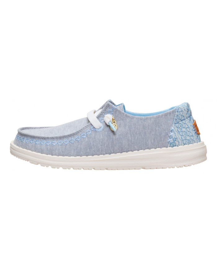 MOCASSUNO HEY DUDE DONNA WENDY BREAK SURF JERSEY HEATHER GREY/MULTI HD.45217 1XQ