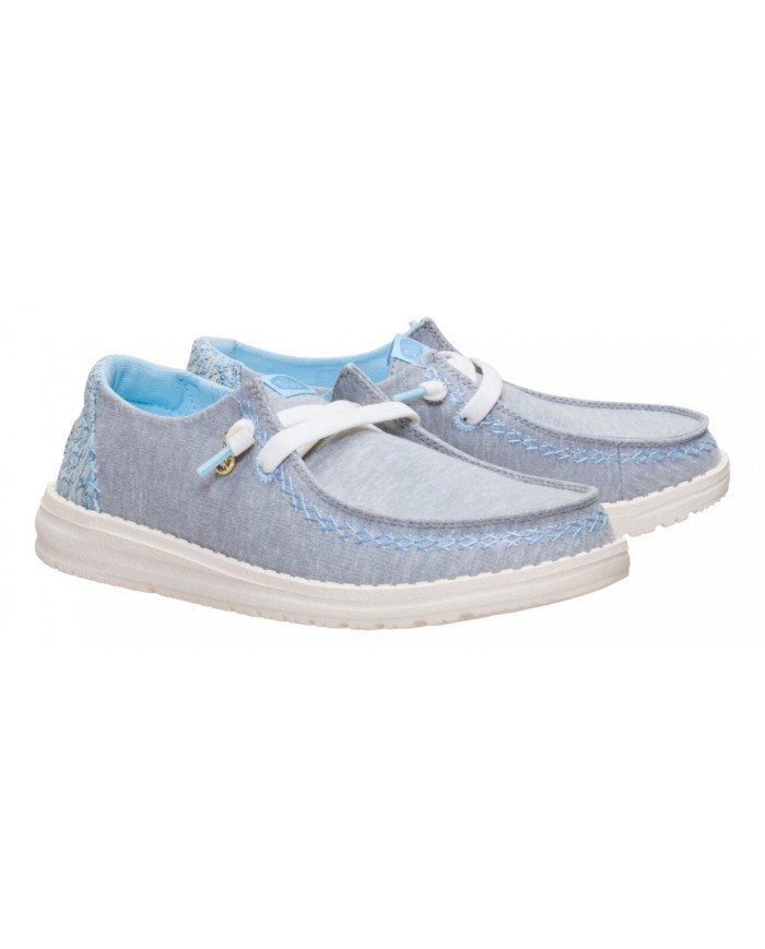 MOCASSUNO HEY DUDE DONNA WENDY BREAK SURF JERSEY HEATHER GREY/MULTI HD.45217 1XQ