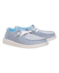 MOCASSUNO HEY DUDE DONNA WENDY BREAK SURF JERSEY HEATHER GREY/MULTI HD.45217 1XQ