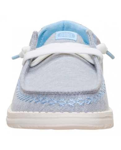 MOCASSUNO HEY DUDE DONNA WENDY BREAK SURF JERSEY HEATHER GREY/MULTI HD.45217 1XQ