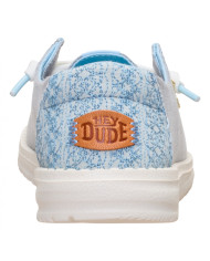 MOCASSUNO HEY DUDE DONNA WENDY BREAK SURF JERSEY HEATHER GREY/MULTI HD.45217 1XQ