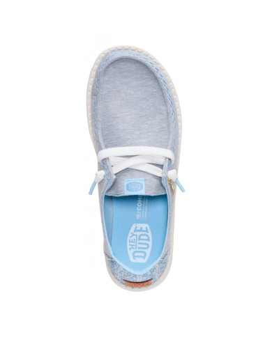 MOCASSUNO HEY DUDE DONNA WENDY BREAK SURF JERSEY HEATHER GREY/MULTI HD.45217 1XQ