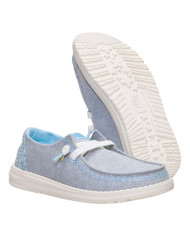 MOCASSUNO HEY DUDE DONNA WENDY BREAK SURF JERSEY HEATHER GREY/MULTI HD.45217 1XQ