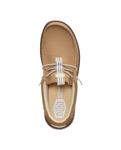 MOCASSINO HEY DUDE UOMO WALLY MESH NEUTRALS  MALT BROWN/MULTI HD.45301 2MW