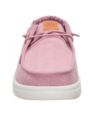 MOCASSINO HEY DUDE DONNA  WENDY RISE CHAMBRAY GRID ROSE PURPLE HD.45274 5CG