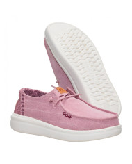 MOCASSINO HEY DUDE DONNA  WENDY RISE CHAMBRAY GRID ROSE PURPLE HD.45274 5CG
