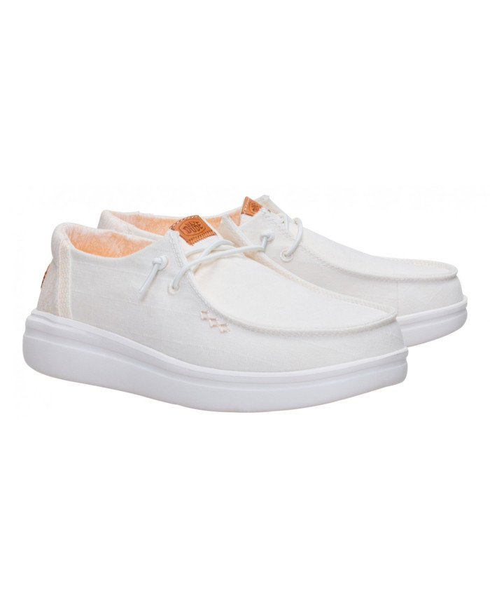 ,OCASSINO HEY UDE DONNA  WENDY RISE CHAMBRAY SNOW WHITE HD.45274 1WQ 
