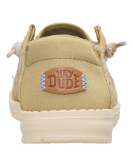 MOCASSINO HEY DUDE DONNA  WENDY SEQUIN LACE OLIVE GREY HD.45478 3VM