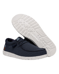 MOCASSINO HEY DUDE UOMO WALLY SPORT MESH M NAVY HD.40403 410
