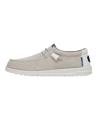 MOCASSINO HEY DUDE UOMO WALLY SPORT MESH M WHITE GRAY HD.40403/100